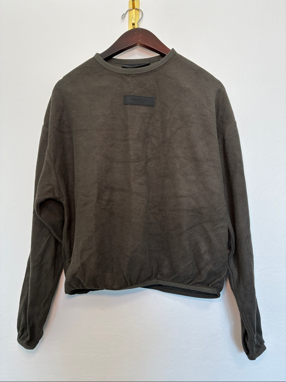 FEAR OF GOD ESSENTIALS Logo Patch Elasticated Waistband Sweatshirt Athleisure XS - Picture 4 of 14